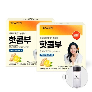 티젠 핫콤부 진저레몬 30스틱입X2박스 (보틀 포함)