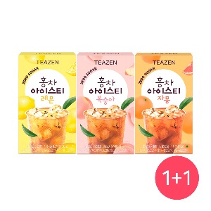 [1+1] 티젠 홍차 아이스티 10스틱 (레몬,복숭아,자몽 택2) - 총 20T